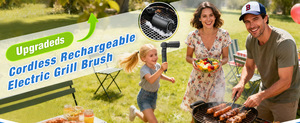 Nueva cepillo eléctrica para barbacoa, éxito de ventas transfronterizo, para limpiar parrillas y manchas de aceite pesado - Product Image 6