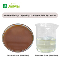 Engrais liquide à base d'acides aminés, chélaté de magnésium, calcium, bore, zinc, pour le développement des racines, l'élure des feuilles, la croissance des fruits
