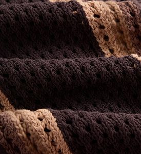 Nouveau pull de mode de rue à la mode 100% coton tricot noir pull en tricot hommes tricots pull tricots bande de bonbons hommes tricots - Product Image 4