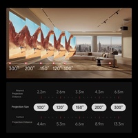 Proyector Láser XGIMI X50Ultra 4K Óptico con Lente de Zoom 0.98-2.0:1, 6000 Lúmenes, Relación de Contraste 90000:1, Compatible con 21:9, Baja Latencia 240HZ