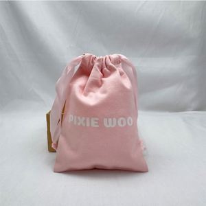 Bolsa con Cordón de Algodón Orgánico con Logotipo Personalizado, Bolsa Ecológica Reciclable para Pegatinas y Regalos - Product Image 5