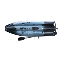Kayak de pêche modulaire Vicking 10 pieds en HDPE pour 1 personne avec propulsion à pédales, pliable, écologique, couleur et logo personnalisables, utilisation en mer et en rivière