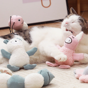 Jouet en peluche nuage pour chat, à mâcher avec herbe à chat, jouet d'intérieur pour animaux de compagnie, peluche de dessin animé 40g - Product Image 3