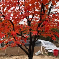 Arbre artificiel de grand format en érable rouge simulé, personnalisé pour la décoration de centres commerciaux, hôtels, paysages, cérémonies de mariage et salons