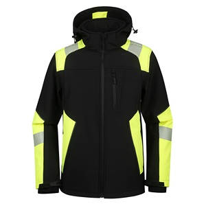 OEM Men's Custom logo Outdoor <strong>High</strong> <strong>Visibility</strong> Safety Workwear Waterproof Windbreaker Reflective <strong>Softshell</strong> <strong>Jacket</strong> - Product Image 1