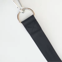 Barres d'entraînement de rouleau de force de triceps de bande noire de poignet d'avant-bras de gymnastique à la maison avec la poignée en mousse molle