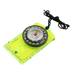 Outdoor Acrylic Compass Map <b>Ruler</b> Multi Function Waterproof Portable Handheld Navigation Tool - Product Image 2