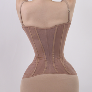 Cinchers de <span class=keywords><strong>cuerpo</strong></span> completo de alta calidad vientre barriga ajustable cremallera y gancho-ojos hueso mujeres Fajas Colombianas cintura entrenador corsé - Product Image 6