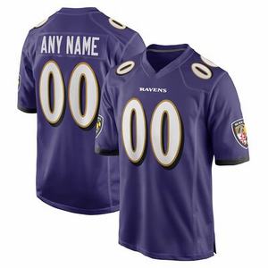 Großhandel American Football Jersey Hochwertige bestickte genähte Baltimore Nfling All Player Print Tops Sport Plus Size - Product Image 3