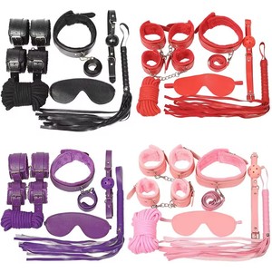 Giocattolo adulto Del Sesso di Cuoio Giapponese <span class=keywords><strong>Bdsm</strong></span> Strumenti 7pcs Set <span class=keywords><strong>Bdsm</strong></span> Bondage Accessori Manette Collari - Product Image 1