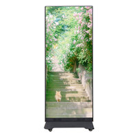 Écran d'affichage LED ultra-fin AOYI, nouveau design, portable et pliable, pour la publicité dans les centres commerciaux