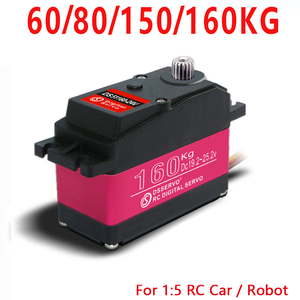 Motores Dsservo DS51160 de 24V, Impermeables, 160KG de Alto Torque, con Engranajes Metálicos Digitales para Autos RC 1/5, Baja Robot - Product Image 1