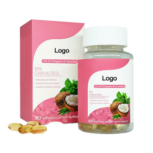 Fabricant en gros d'huile d'origan sauvage et de capsules de carvacrol de noix de coco, <span class=keywords><strong>antifongique</strong></span>, pour la santé et le bien-être du système immunitaire, en vrac - Product Image 1