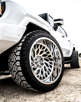 Nouvelles jantes multi-branches en alliage d'aluminium forgé, à profilage fluide, rainures polies, 18 à 30 pouces, 5x112, compatibles Audi, pour 4x4 tout-terrain personnalisées