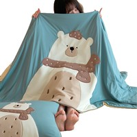Grande édition – Couette d'été ludique et mignonne style dessin animé Alien pour bébé, en fibres de soie et coton, pour hôtel et usage domestique