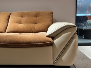 Nordischer Stil <span class=keywords><strong>Sofa</strong></span> Verstellbar L-förmig Überlegene Qualität Chenille-Stoff Plüschweicher Touch Ecksofa für Wohnzimmer - Product Image 6