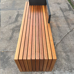 Banco moderno do estilo WPC com pernas de aço galvanizado Assentos públicos ao ar livre para parques urbanos e jardins Bancos ao ar livre do parque - Product Image 5