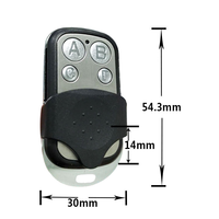 Control Remoto Compatible con Clonación de Código, Aprendizaje de Código, Código Fijo y Código Variable 433.92 MHZ para Puerta de Garaje