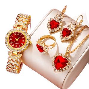 クロスボーダー爆発的人気 レディース腕時計 ラインストーンジュエリー 環境に優しい ベストセラー カラードダイヤモンド クォーツ 女性用腕時計 高級 - Product Image 5