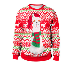 Suéter Navideño Feo Personalizado de Punto de Poliéster para Hombre, de Manga Larga, Transpirable, de Secado Rápido, con Dibujos Animados, para las Fiestas de Otoño de <span class=keywords><strong>2021</strong></span> - Product Image 1