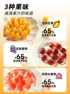 Gomitas de Jugo de Mango con Vitamina C, Forma de Mango, 103g, Gomitas de Jugo de Mango Maduro - Product Image 5