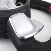 Volant de voiture en daim intégral avec bande rouge large, nouveau style, pour BMW F10 F25 F26 F30 M3 F80 M4 F82 M2 F87 M5 F90