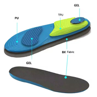 Semelles intérieures en PU respirantes, confortables et durables, à découper librement, avec soutien de la voûte plantaire, orthopédiques