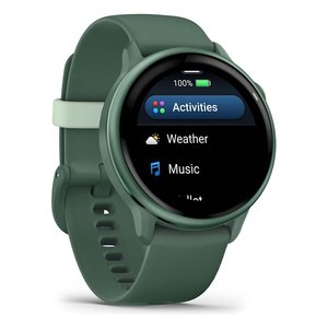 Montre connectée Garmin VIVOACTIVE 6 42 mm avec écran AMOLED, bracelet vert, GPS et surveillance de la fréquence cardiaque - Product Image 6