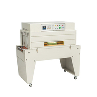 Machine de scellage et de découpe semi-automatique électrique en L avec tunnel de rétraction thermique pour l'emballage de boîtes de produits alimentaires et de boissons, sangles POF