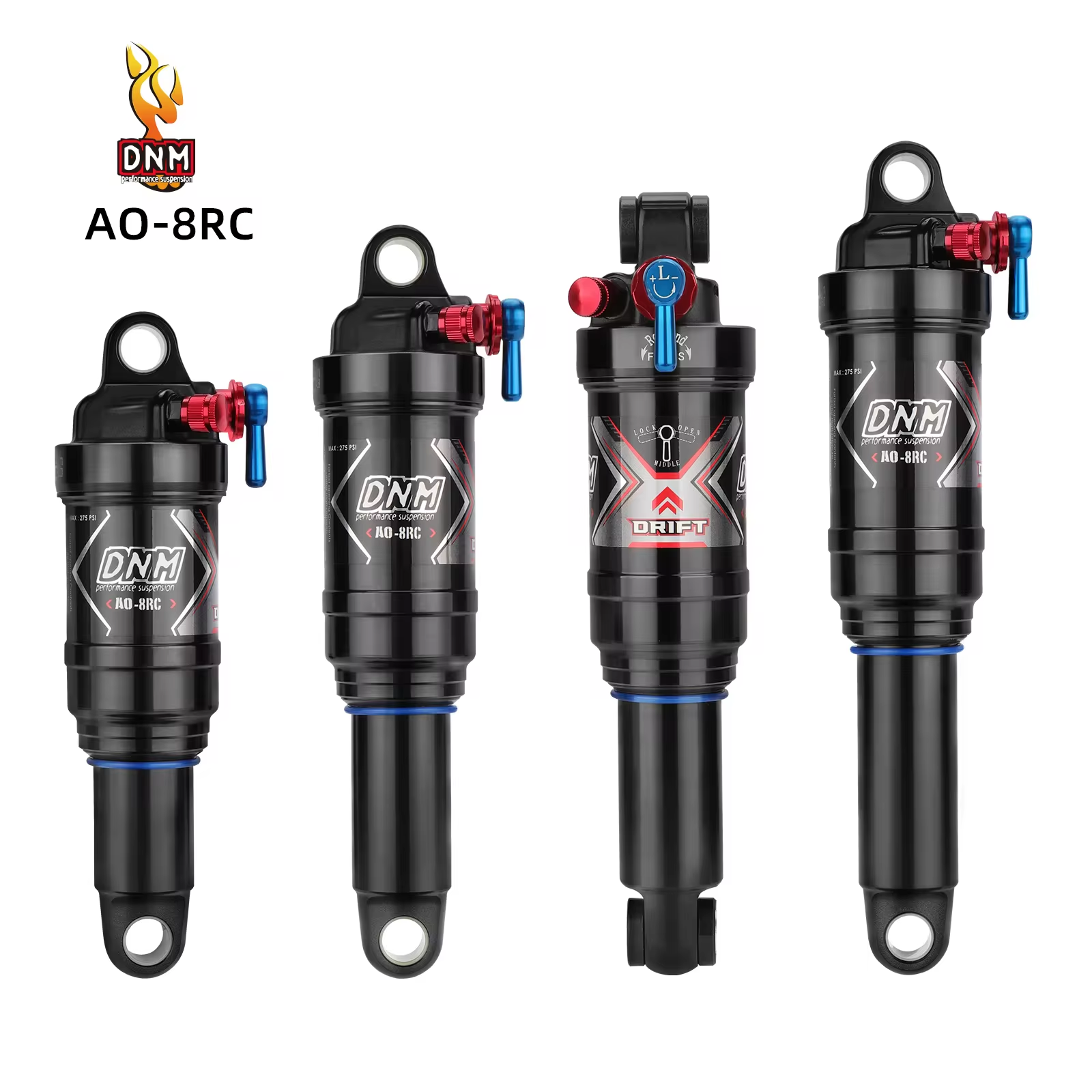 AO-8RC амортизатор для горного велосипеда 165/190/200/210 мм/230 мм