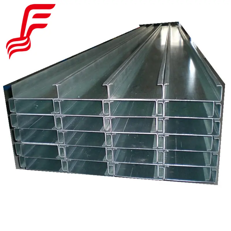 c type steel ! galvanized Cold formed structure steel U channel purlin