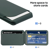 TERSEDIA Dompet MagSafe Stand Ponsel Dompet RFID Blocking Tempat Kartu Magnetik Tipis Kulit PU Dompet Ponsel Magsafe