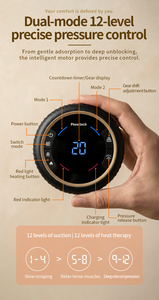 Phenitech-Smart <span class=keywords><strong>Cupping</strong></span> <span class=keywords><strong>Therapy</strong></span> Massager Terapi Cahaya Merah untuk Meredakan Nyeri Terkhusus, Kekakuan, Nyeri Otot - Product Image 5