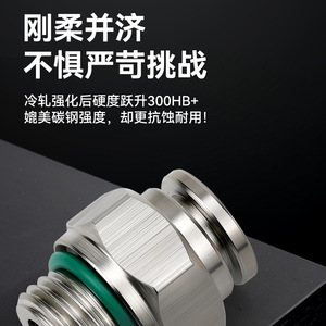 Acoplador rápido neumático Sayu, conector de manguera de aire con rosca G de acero inoxidable 304 con anillo de sellado para uso industrial - Product Image 5