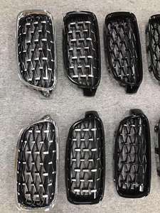 Griglia per auto in stile diamante per <span class=keywords><strong>BMW</strong></span> serie 3 <span class=keywords><strong>F30</strong></span> lucido argento generale <span class=keywords><strong>paraurti</strong></span> anteriore - Product Image 3