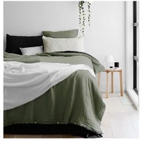Parure de lit en lin pur 170 g/m², draps en lin lavé à la pierre