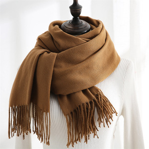 <strong>New</strong> Arrive Winter Scarf Women Tassel Plain Embroidered Cashmere <strong>Shawl</strong> Pashmina Scarves - Product Image 4
