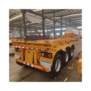 2 3 as Terminal Port sasis truk 20ft pengiriman kerangka kontainer Semi Trailer Truk Harga trailer