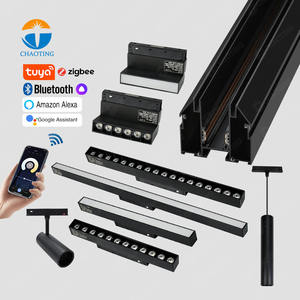 Plafonds tendus russes 48V 220V, éclairage sur rail magnétique, profilé en aluminium, éclairage sur rail dissimulé pour plafonds en film <span class=keywords><strong>tendu</strong></span> PVC - Product Image 1