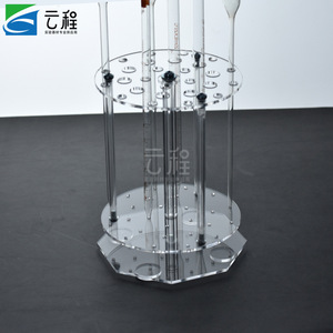 Yuncheng Acrylic Pipette Holder 28 Wells Rotatable <b>Disc</b> Shape Lab Stand - Product Image 3