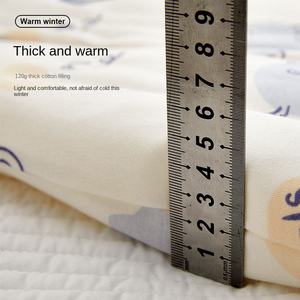 Tuta per bambini in cotone 100% ispessita 120g in cotone caldo con chiusura a bottone <span class=keywords><strong>vestiti</strong></span> da arrampicata con motivo animale - Product Image 2