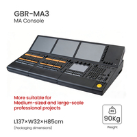 GBR-LH100 16 портов DMX, регулируемая яркость, независимое питание 100В-240В, многофункциональная консоль для сценического освещения