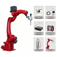 Sistema de Robot de Soldadura Láser Industrial de 6 Ejes, Alta Repetibilidad, Compatible con Posicionadores y Rieles Lineales