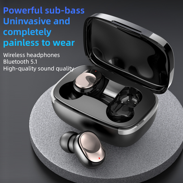 Mini TWS Wireless Bluetooth Earphones 5.4 Deep Bass Stereo Sound Comfortable Painless Wearing Auto Pairing Earbuds for Phone