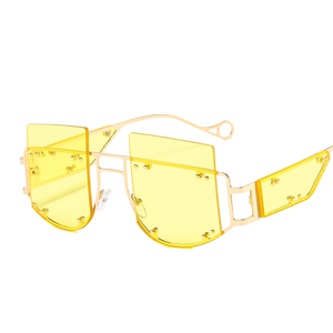 Venta al por mayor Rihanna T850 INS Gafas de Sol de moda Unisex Metal Punk Moda UV400 Lentes Aleación y PC Marco Gafas de sol - Product Image 4