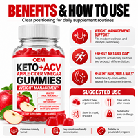 Gummies Keto ACV au vinaigre de cidre de pomme Clean Label pour l'énergie, le métabolisme, la santé des cheveux, de la peau et des ongles pour adultes – Fourniture en gros OEM