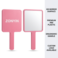 Zonyin – Miroir de poche carré personnalisé avec logo, 5 tailles, miroir de maquillage compact portable avec logo – Vente en gros