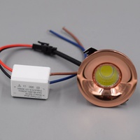 Petits spots encastrés LED pour vitrine, mini micro spot encastré 1w, spot pour comptoir à vin, 24V110V