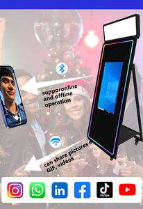 Фотобудка BM Digital Magic Mirror с камерой и принтером, дизайн с бесконечным стеклом, полная система, зеркальная фотобудка - Product Image 4