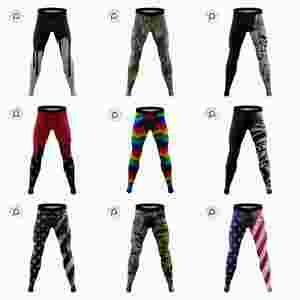 Pure Custom Boys FLAG Pantalones de compresión Hombres Varicose Hot Girls Pantalones de compresión activa <span class=keywords><strong>Leggings</strong></span> Ropa interior térmica larga Pantalones - Product Image 3